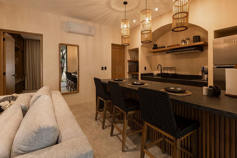 Lujo en la Selva: 1 Hab + Piscina privada y jardín